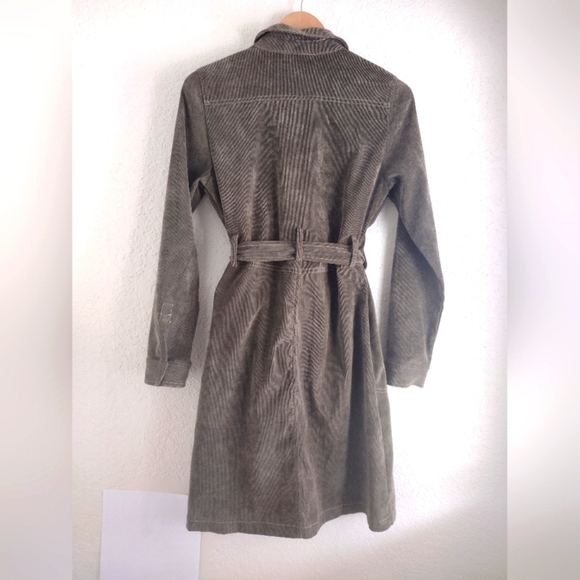 Fashion Nova Olive Corduroy Button Down Dress - Picture 6 of 6
